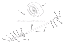 Wheels And Axles Diagram and Parts List for 921300 000101 Ariens Snow Blower