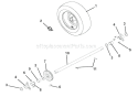 Wheels And Axles Diagram and Parts List for 921300 000501 Ariens Snow Blower