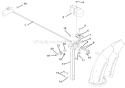 Discharge Chute Diagram and Parts List for 921301 000101 Ariens Snow Blower