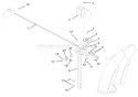Discharge Chute Diagram and Parts List for 921004 002001 Ariens Snow Blower