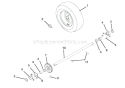 Wheels And Axles Diagram and Parts List for 921305 000101 Ariens Snow Blower