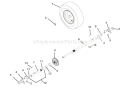 Wheels And Axles Diagram and Parts List for 921306 000101 Ariens Snow Blower