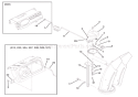 Discharge Chute Diagram and Parts List for 921307 001101 Ariens Snow Blower