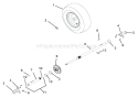 Wheels And Axles Diagram and Parts List for 921307 001101 Ariens Snow Blower