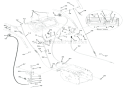 Cables And Controls Diagram and Parts List for 921307 001101 Ariens Snow Blower