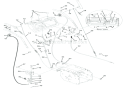 Cables And Controls Diagram and Parts List for 921309 000101 Ariens Snow Blower