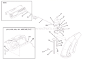 Discharge Chute Diagram and Parts List for 921309 000101 Ariens Snow Blower