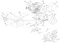 Engine And Belt Drive Diagram and Parts List for 921307 001101 Ariens Snow Blower