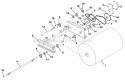 Brush Frame Diagram and Parts List for 921313 035000 Ariens Snow Blower