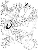 Handle And Controls Diagram and Parts List for 922013 000101 Ariens Snow Blower