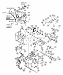Tractor Drive Parts List Diagram and Parts List for 922024 000101 Ariens Snow Blower
