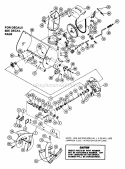 Drive Train Diagram and Parts List for 924029 000101 Ariens Snow Blower