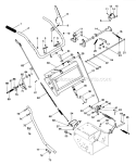 Handlebars And Controls Diagram and Parts List for 924086 000101 Ariens Snow Blower