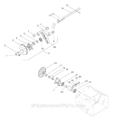 Friction Wheel Drive Diagram and Parts List for 924086 002400 Ariens Snow Blower