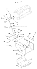 Part Location Diagram of 02487700 Ariens Rod- Shift-lower