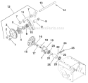 Friction Wheel Drive Diagram and Parts List for 924116 000101 Ariens Snow Blower