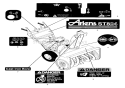 Decals Diagram and Parts List for 924082 039200 Ariens Snow Blower