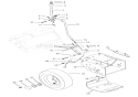 Speed Selector, Frame And Wheels Diagram and Parts List for 924103 000101 Ariens Snow Blower