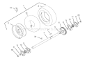 Wheels And Axle (Part 1) Diagram and Parts List for 924108 000101 Ariens Snow Blower