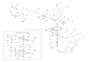 Part Location Diagram of 02488551 Ariens Bracket, Chute Crank Support