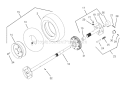 Wheels And Axle (Part 2) Diagram and Parts List for 924111 000101 Ariens Snow Blower