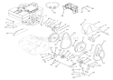 Engine And Belt Drive Diagram and Parts List for 924111 000101 Ariens Snow Blower