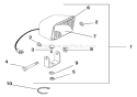 Headlight Diagram and Parts List for 924333 000101 Ariens Snow Blower