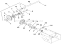 Friction Wheel Drive Diagram and Parts List for 924117 000101 Ariens Snow Blower
