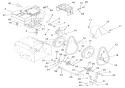 Engine And Belt Drive Diagram and Parts List for 924550 000101 Ariens Snow Blower