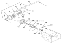 Friction Wheel Drive Diagram and Parts List for 924550 000101 Ariens Snow Blower