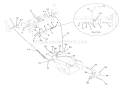 Cables And Controls Diagram and Parts List for 924121 000101 Ariens Snow Blower