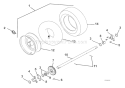 Wheels And Axle Diagram and Parts List for 926001 000101 Ariens Snow Blower