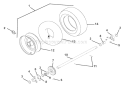 Wheels And Axles Diagram and Parts List for 926001 010001 Ariens Snow Blower