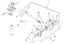 Gear Case-Aluminum Diagram and Parts List for 926003 001501 Ariens Snow Blower