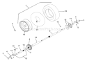 Wheels And Axles Diagram and Parts List for 926004 000101 Ariens Snow Blower