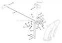 Discharge Chute Diagram and Parts List for 926007 000101 Ariens Snow Blower