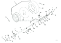 Wheels And Axles Diagram and Parts List for 926009 002001 Ariens Snow Blower