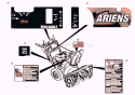 Decals Diagram and Parts List for 926009 002001 Ariens Snow Blower