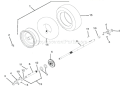Part Location Diagram of 52604100 Ariens Axle- Short-auto W/bushings