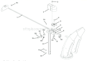 Discharge Chute Diagram and Parts List for 926009 002001 Ariens Snow Blower