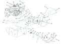 Engine And Belt Drive Diagram and Parts List for 926009 002001 Ariens Snow Blower