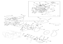 Engine And Belt Drive Diagram and Parts List for 926013 000101 Ariens Snow Blower