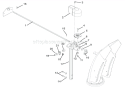 Discharge Chute Diagram and Parts List for 926016 000201 Ariens Snow Blower