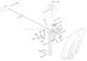 Discharge Chute Diagram and Parts List for 926016 002001 Ariens Snow Blower