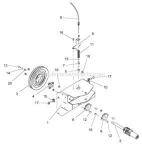Part Location Diagram of 04572251 Ariens Adaptor, 36-In. Brush, 926 Frame