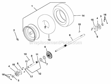 Page K Diagram and Parts List for 926057 000101- Ariens Power Broom