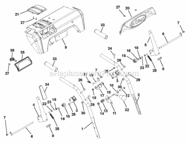 Page G Diagram and Parts List for 926057 000101- Ariens Power Broom