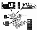 Decals Diagram and Parts List for 926102 000101 Ariens Snow Blower