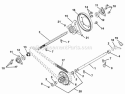 Reduction Drive Diagram and Parts List for 926102 000101 Ariens Snow Blower