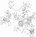 Chute, Auger And Battery Diagram and Parts List for 926102 000101 Ariens Snow Blower